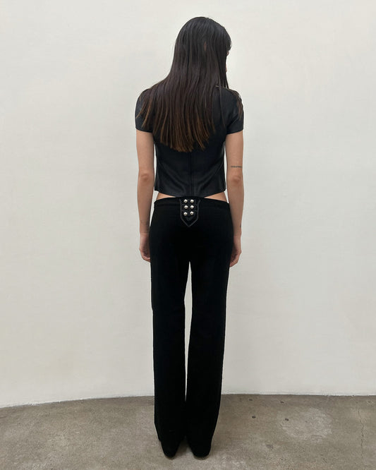 Emporio Armani Corduroy Embellished Pants
