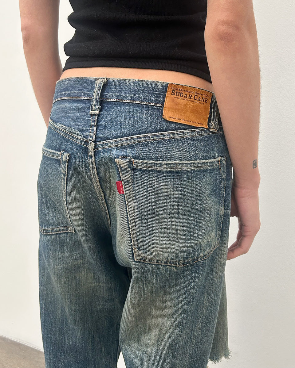 Sugar Cane Distressed Denim
