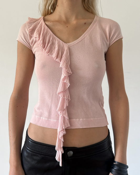 Blumarine Anna Molinari Ruffle Top