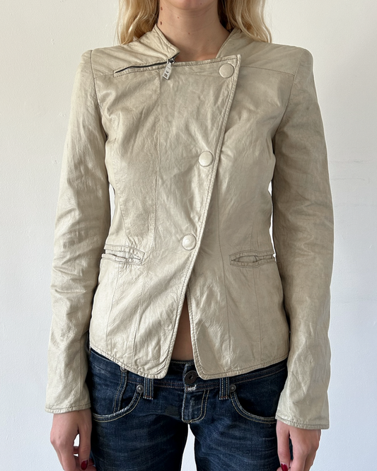 Emporio Armani Napoleon Leather Jacket