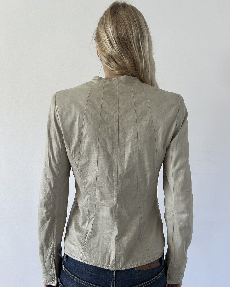 Emporio Armani Napoleon Leather Jacket