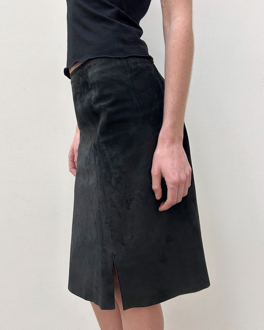Gucci by Tom Ford Suede Pencil Skirt