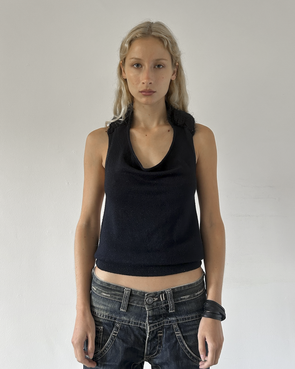 Miss Sixty Open-Back Halter Top