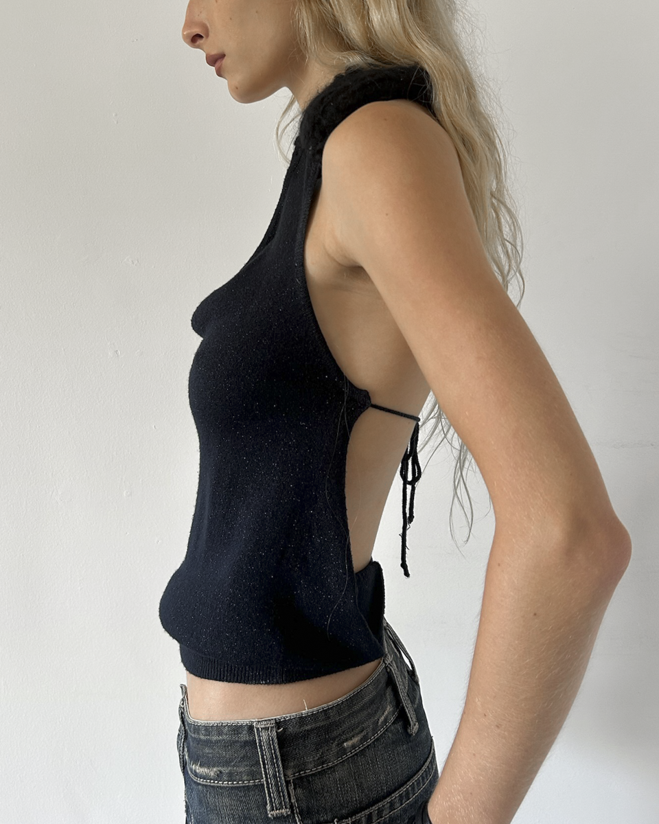 Miss Sixty Open-Back Halter Top