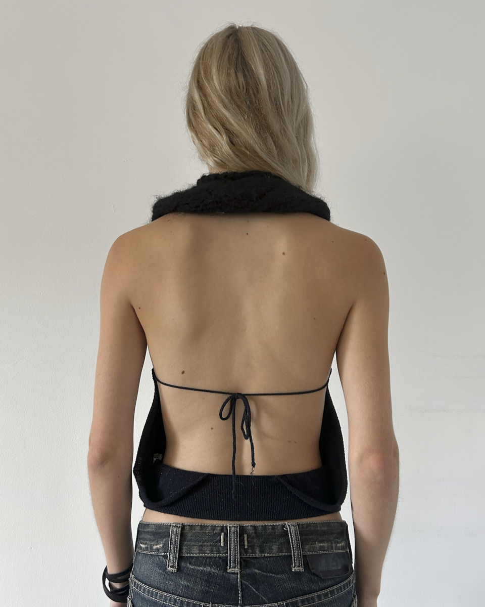 Miss Sixty Open-Back Halter Top