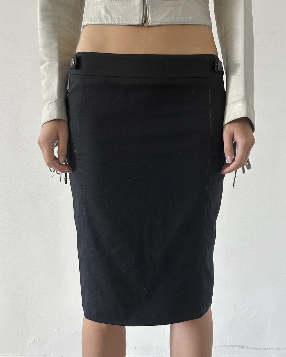 Gucci Midi Skirt with Side Ties