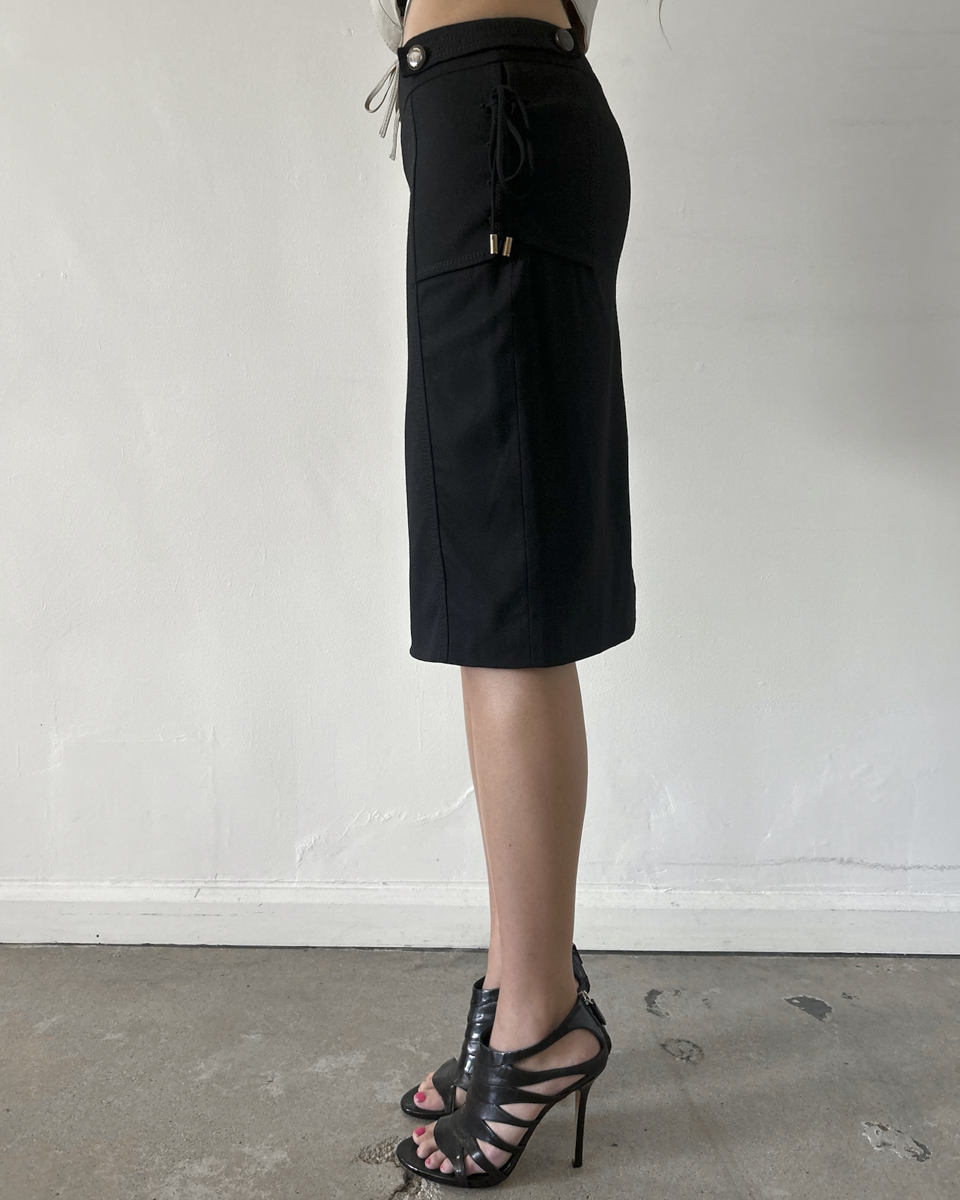 Gucci Midi Skirt with Side Ties