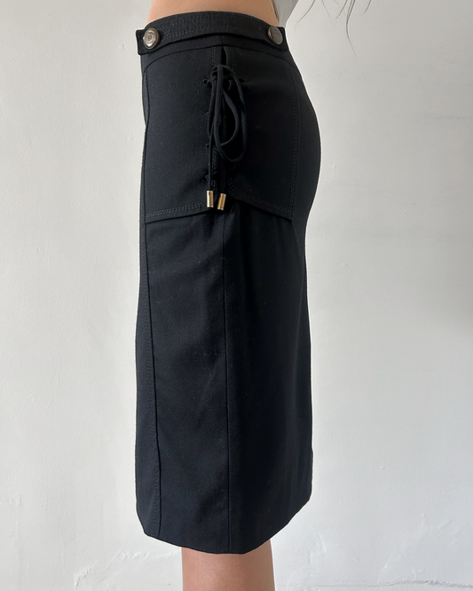 Gucci Midi Skirt with Side Ties
