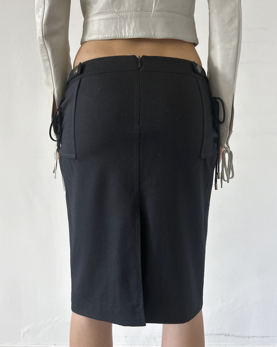 Gucci Midi Skirt with Side Ties