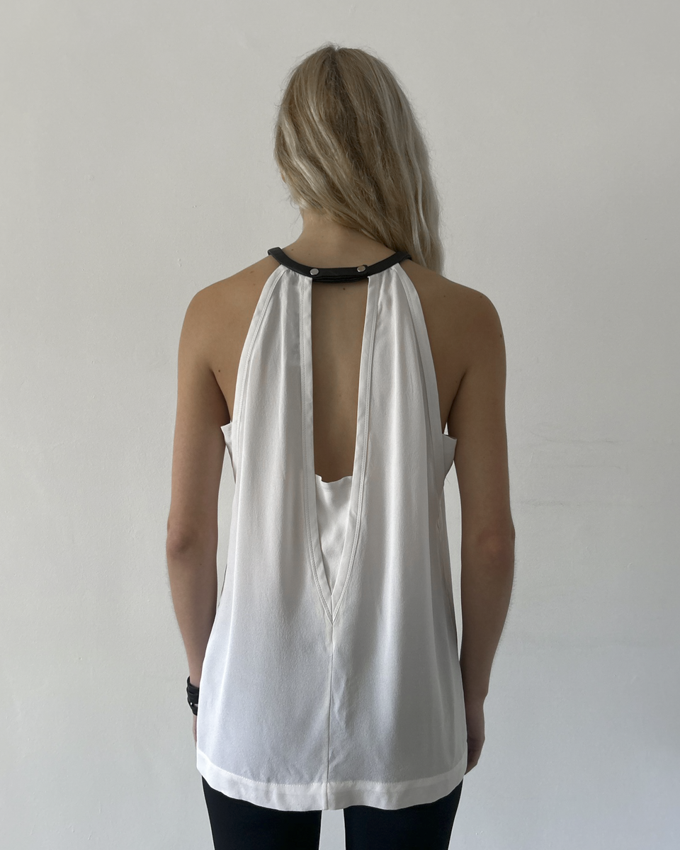 Yigal Azrouel Fringe Silk Blouse