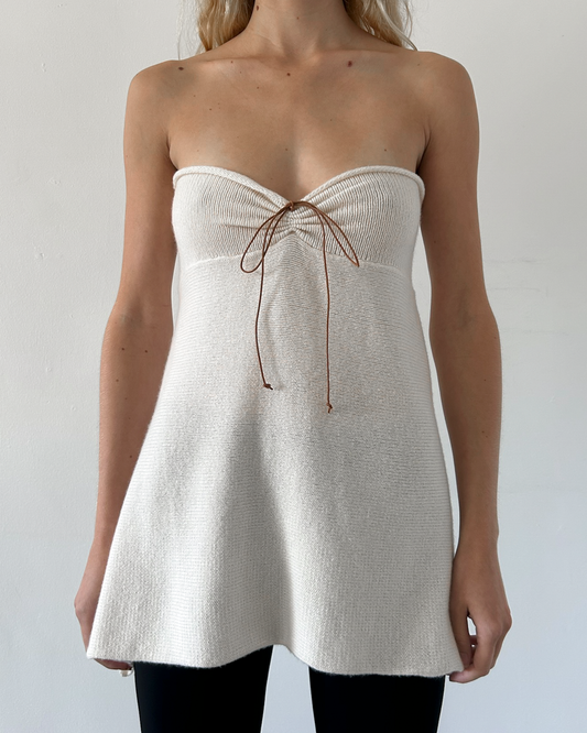 Souchi Cashmere Strapless Tunic