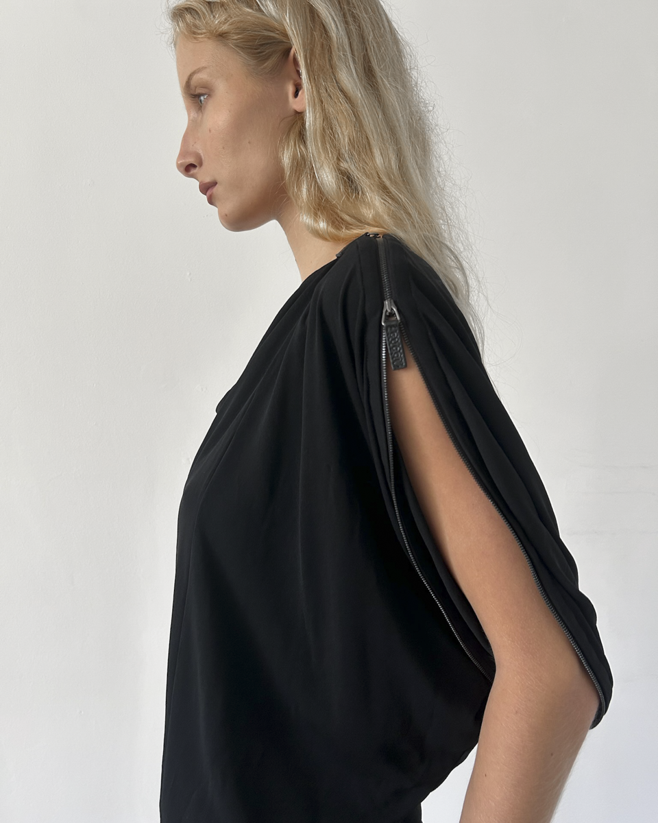 Gucci FW2009 Dress with Zipper Sleeves