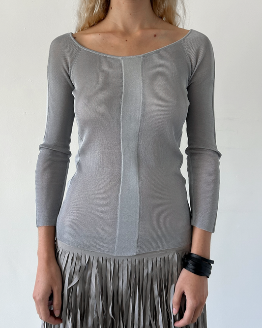 Gucci by Tom Ford Grey Top