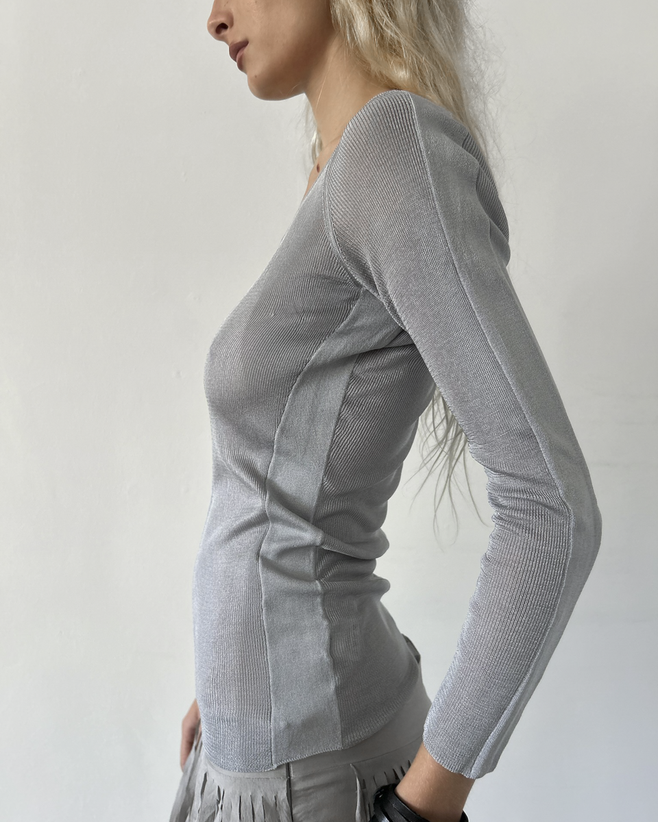 Gucci by Tom Ford Grey Top