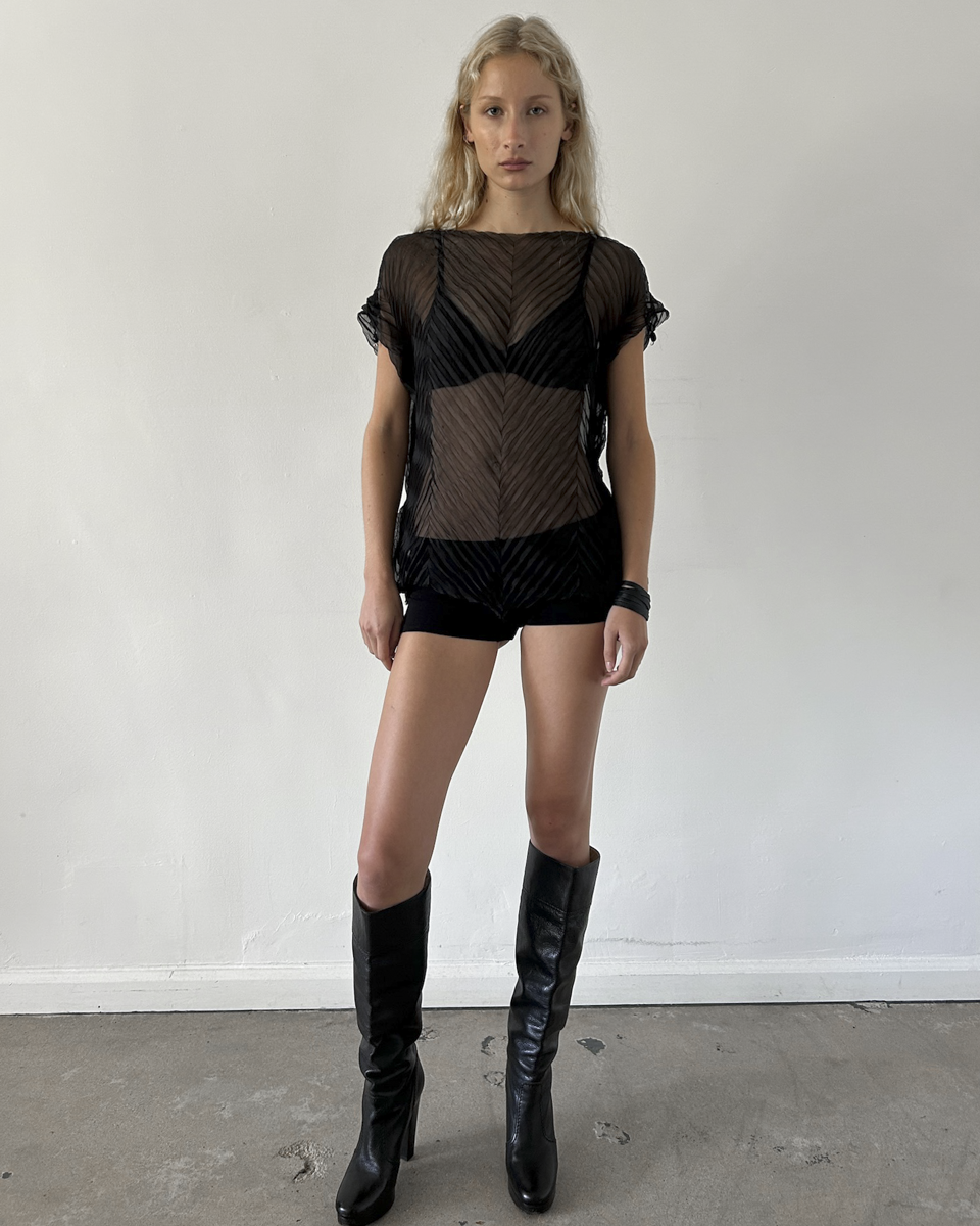 Issey Miyake Sheer Blouse