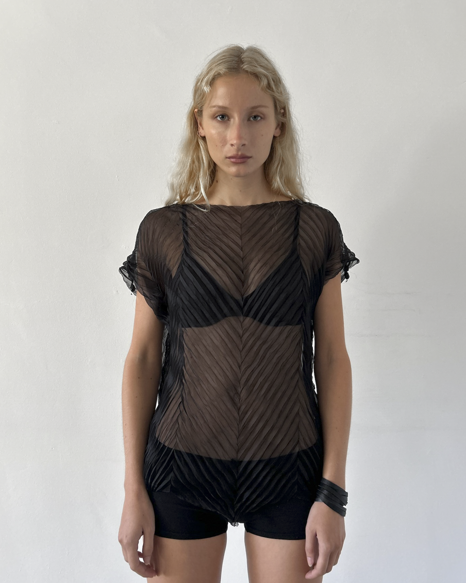 Issey Miyake Sheer Blouse