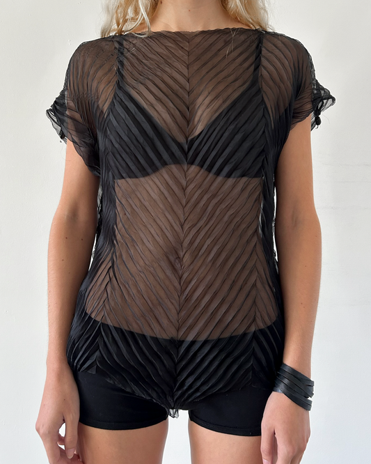 Issey Miyake Sheer Blouse