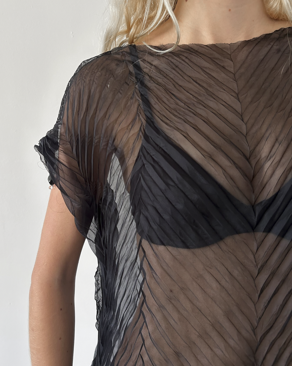 Issey Miyake Sheer Blouse