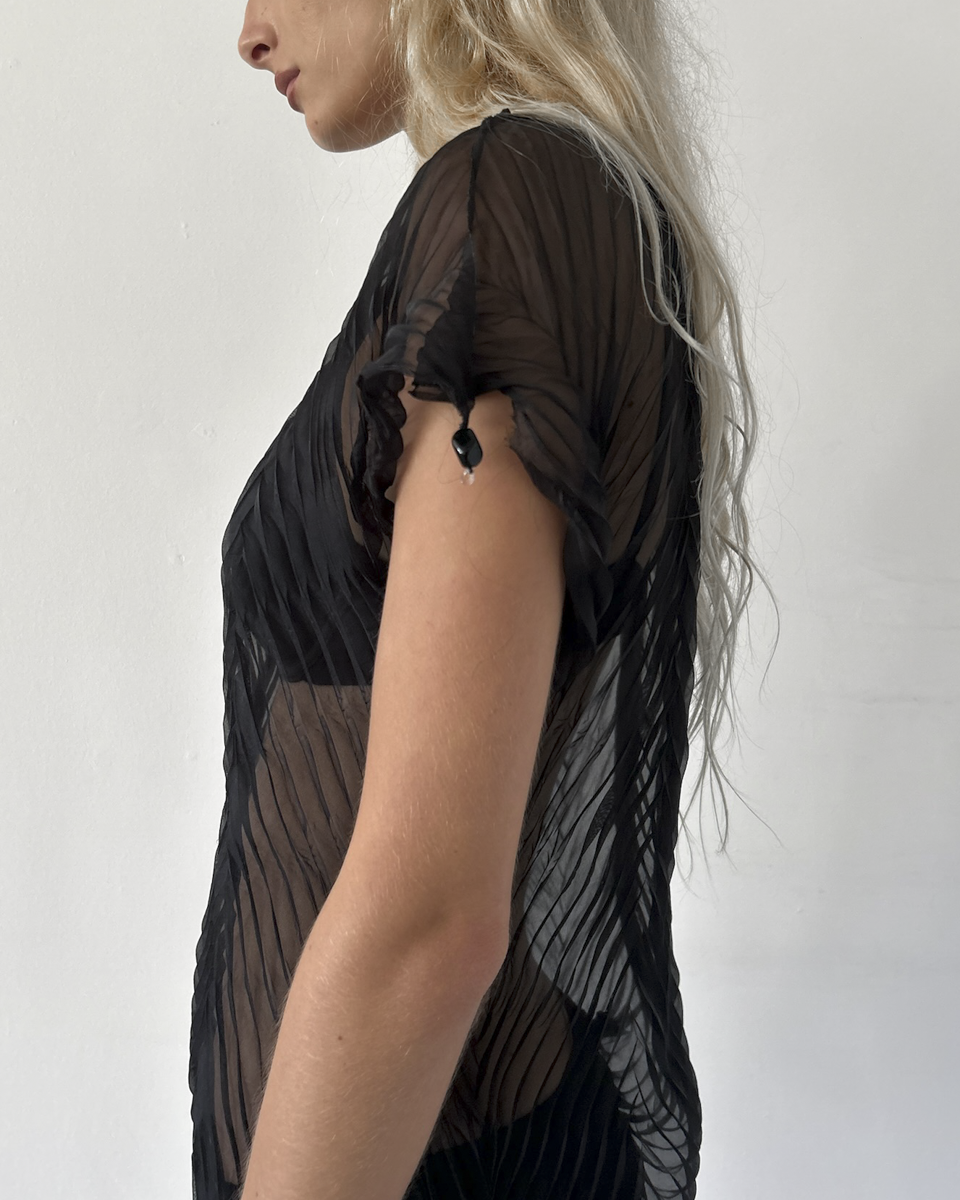 Issey Miyake Sheer Blouse