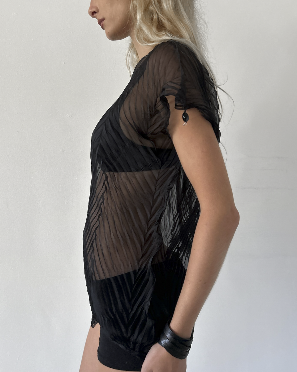 Issey Miyake Sheer Blouse