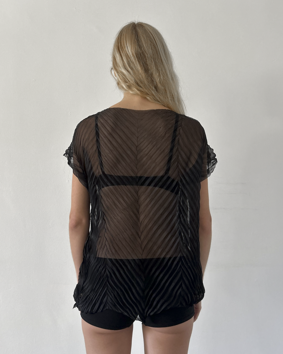 Issey Miyake Sheer Blouse