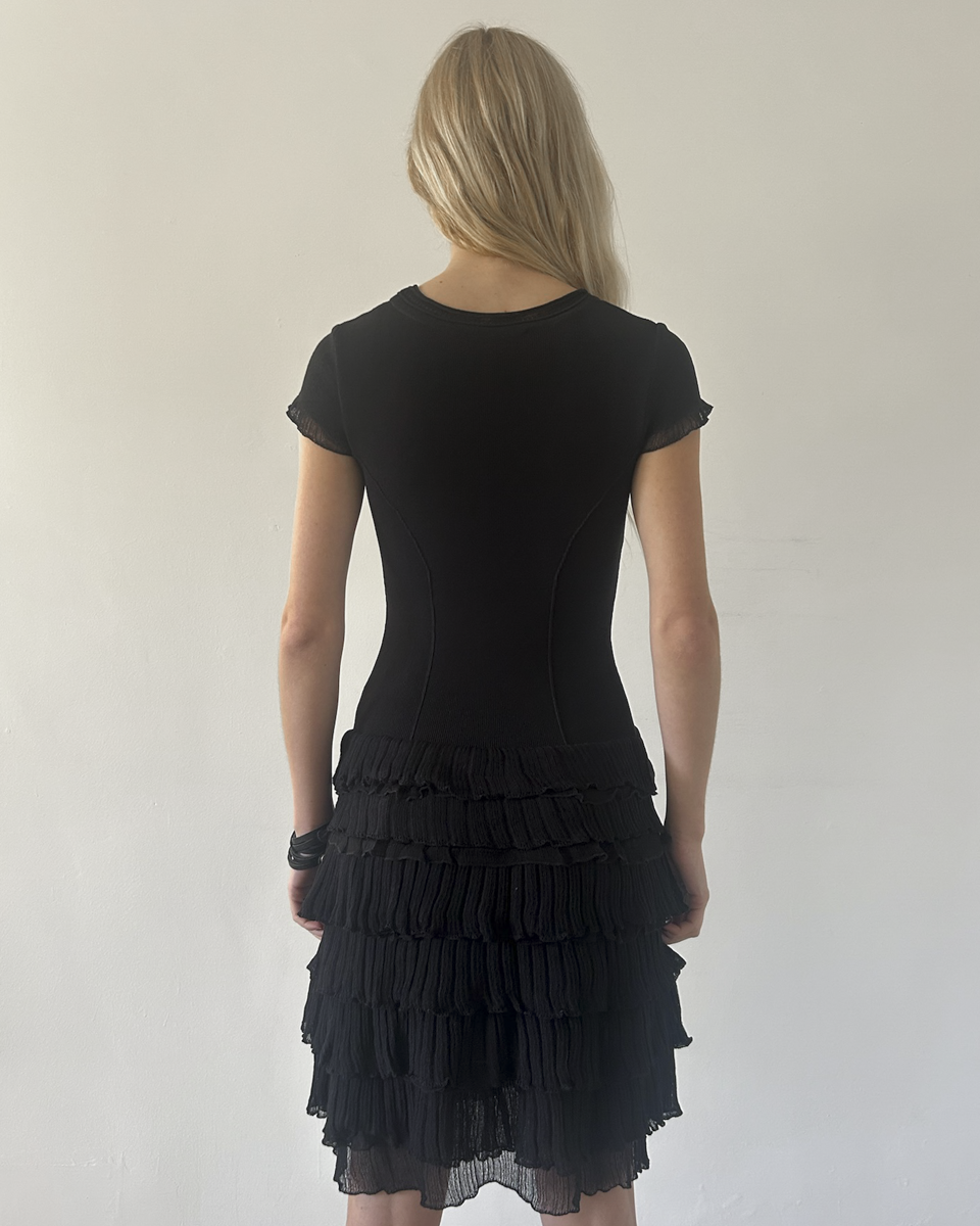 Roberta Scarpa Ruffle Drop-Waist Dress