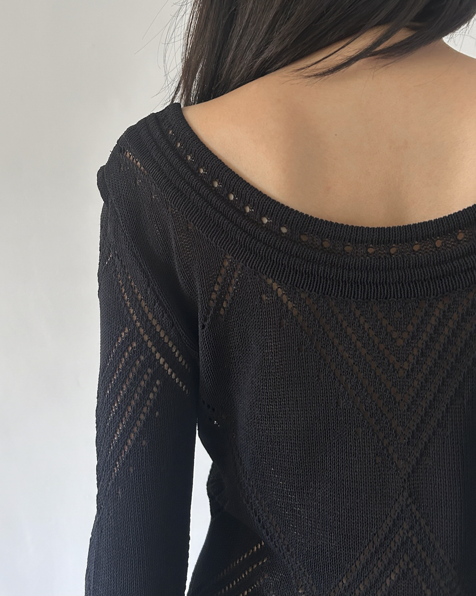 Celine Paris Crochet Sweater