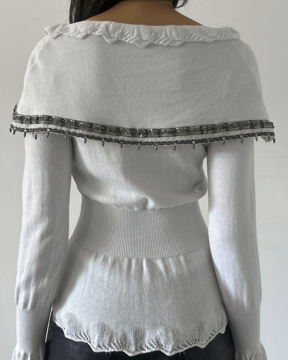 Roberta Scarpa Beaded Cardigan
