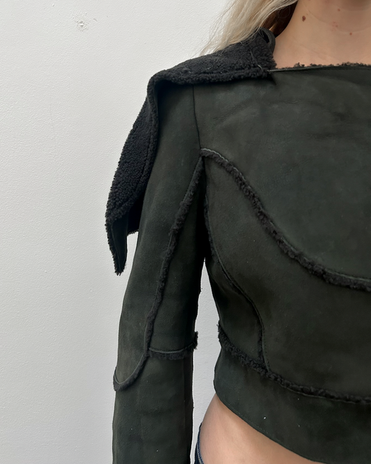 Richard Chai Cropped Lamb Jacket