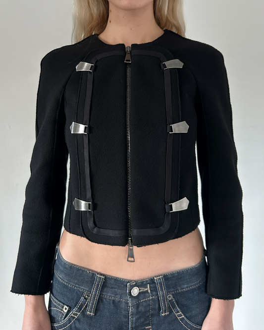 Emporio Armani Napoleon Cropped Jacket