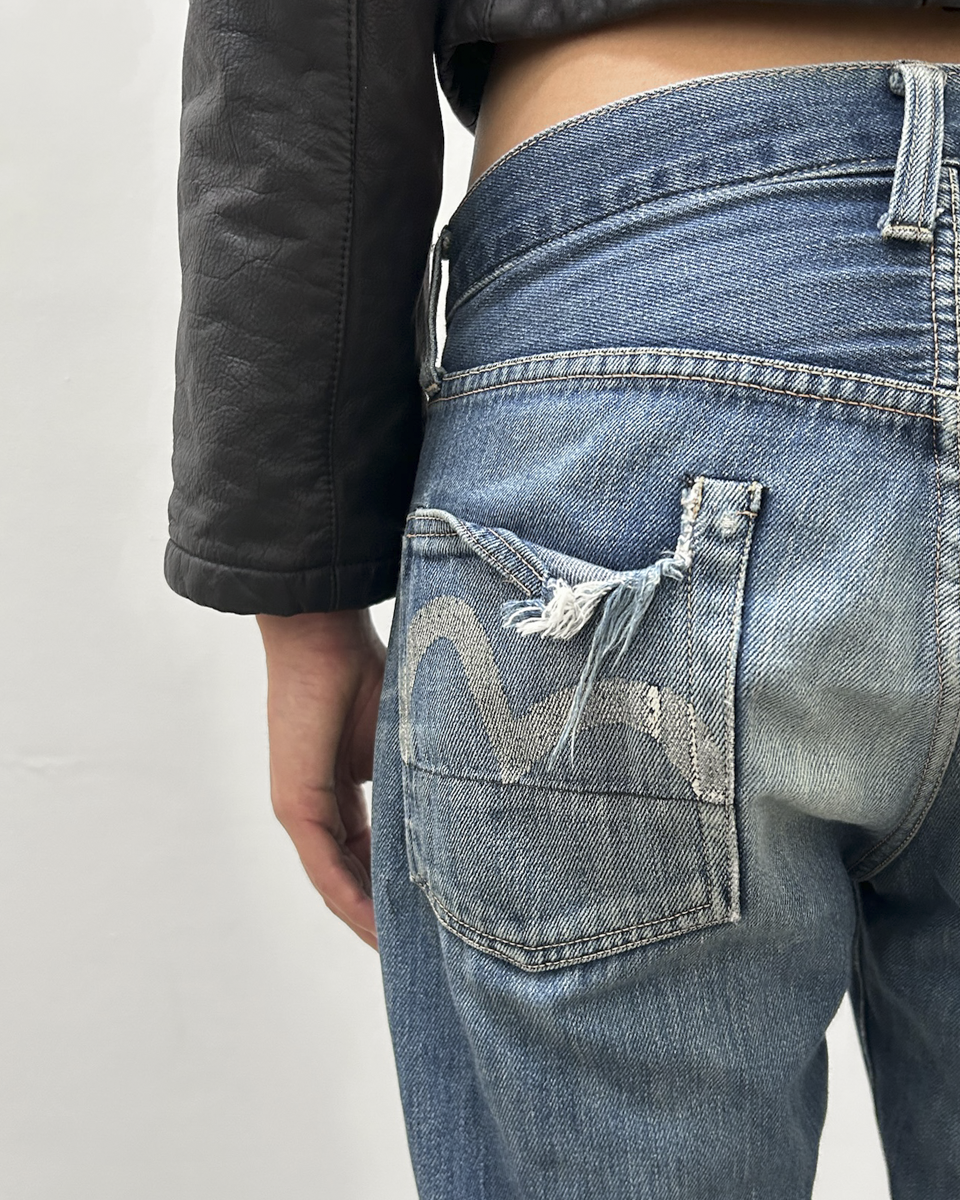 Evisu Distressed Denim