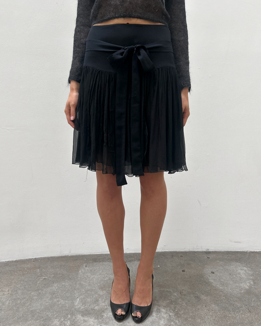 Blumarine Silk Chiffon Skirt