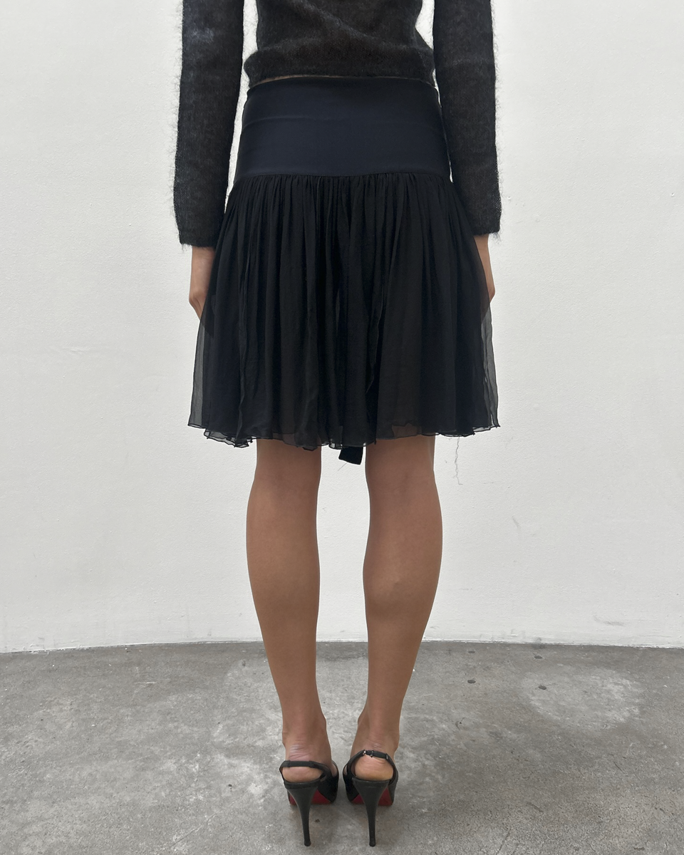Blumarine Silk Chiffon Skirt