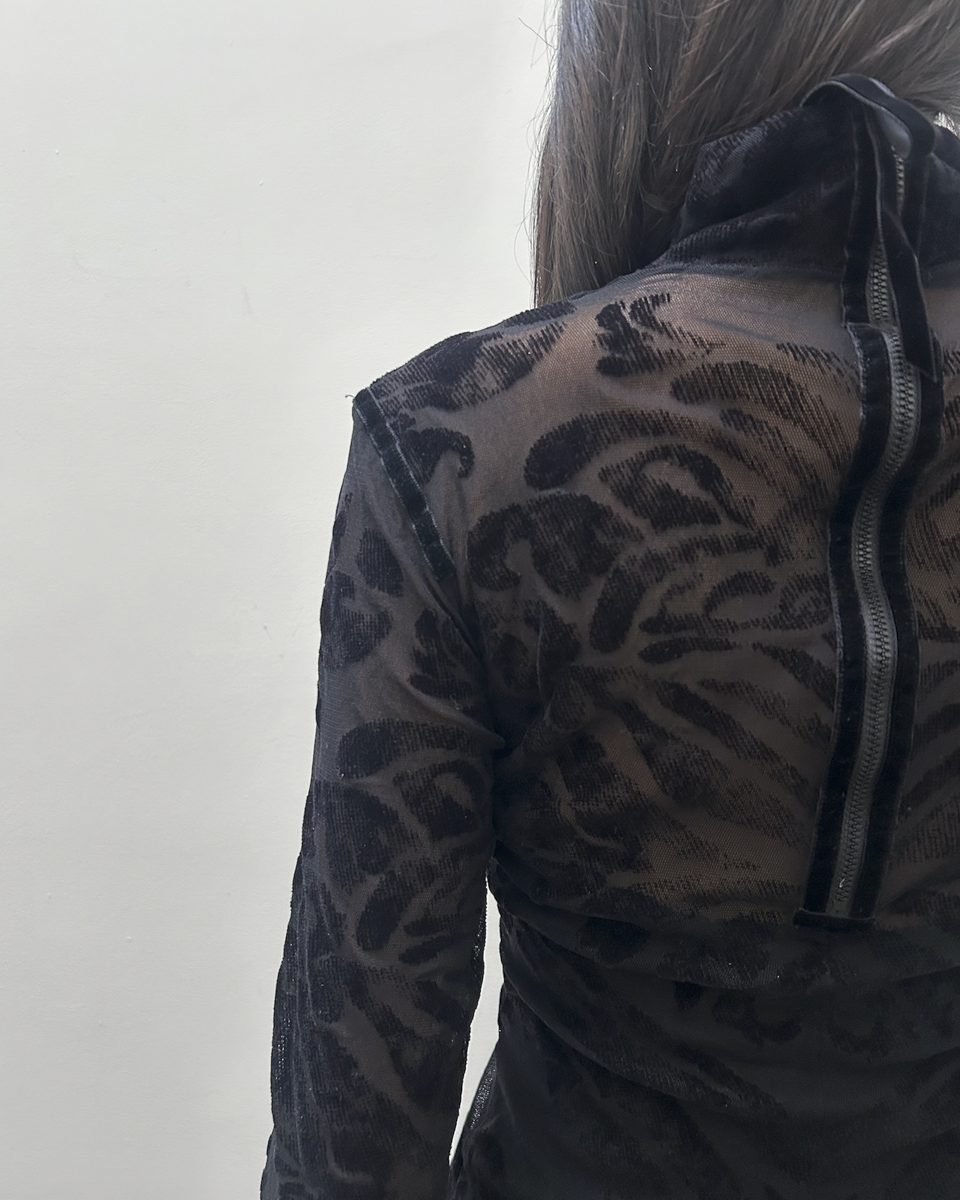 Gianfranco Ferre Sheer Mesh Top