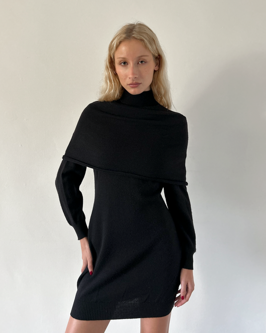 Versus Gianni Versace Off-The-Shoulder Knit Dress
