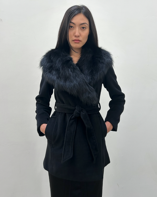 Morgan de Toi Fur Collar Coat
