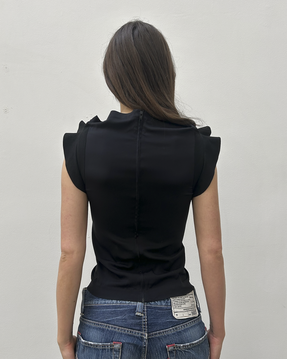 Zero + Maria Cornejo Flutter-Sleeve Top