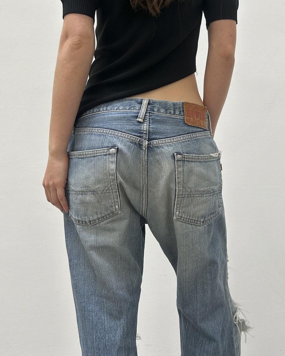 Edwin 505 Distressed Denim