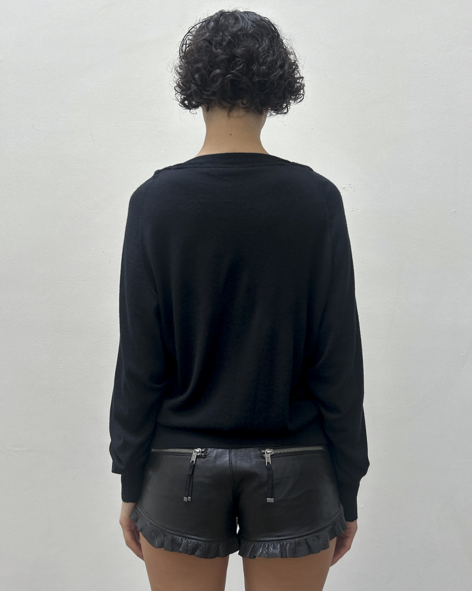 Chloe V-Neck Lace Sweater