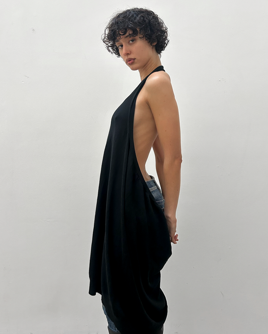 Y's Yohji Yamamoto Open-Back Knit Tunic