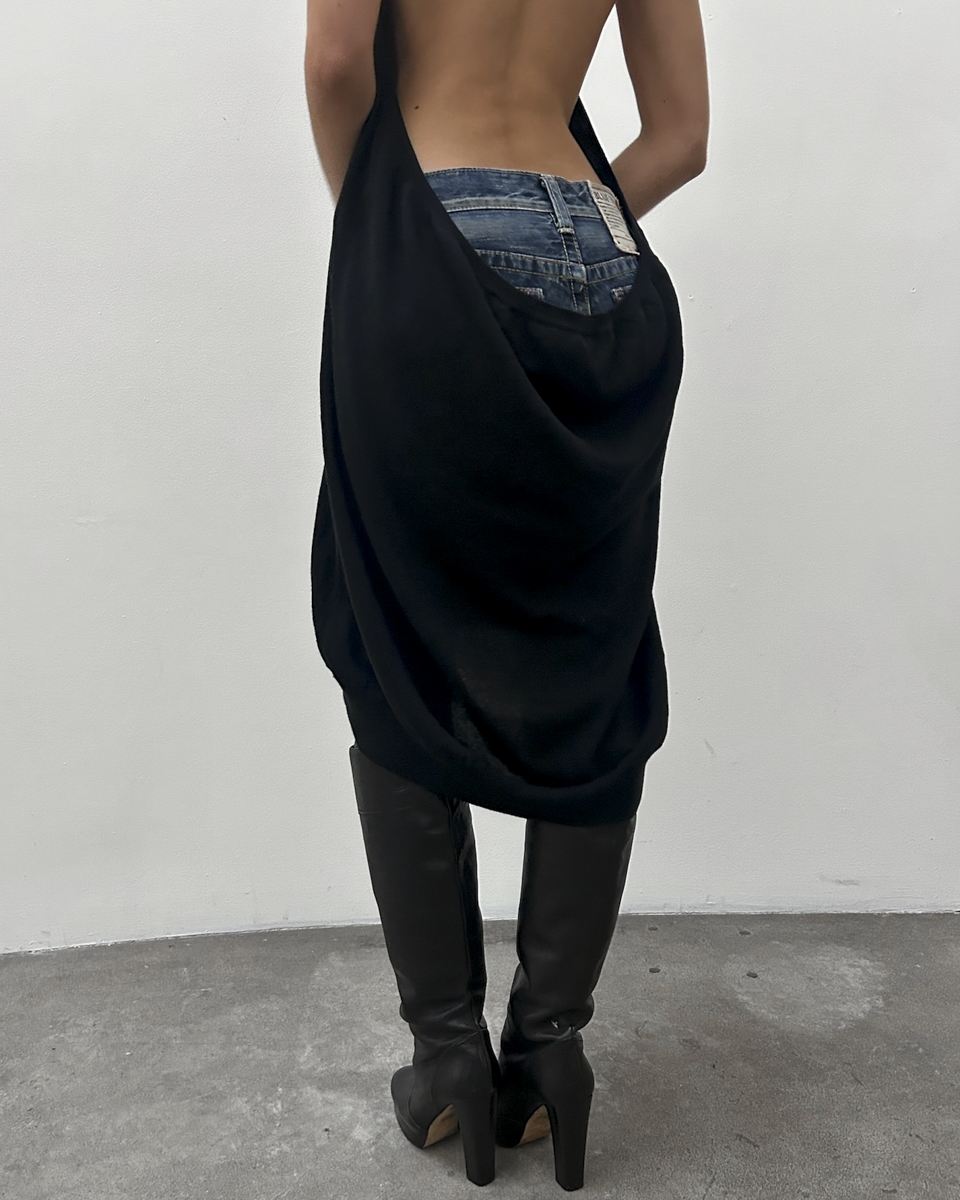 Y's Yohji Yamamoto Open-Back Knit Tunic