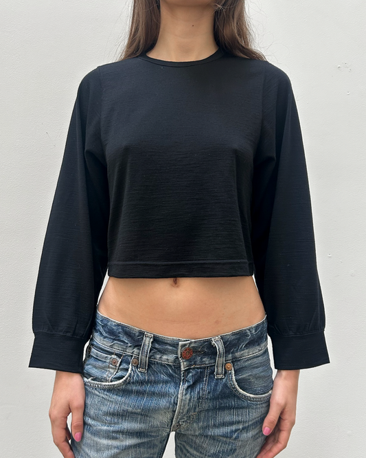 Comme des Garçons FW1993 Cropped Crew Neck Top