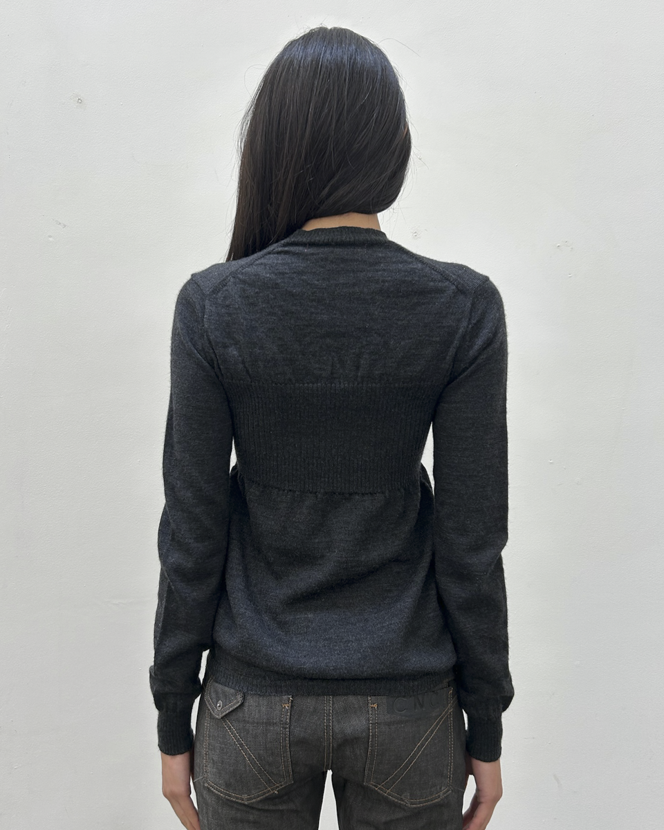 Junya Watanabe Comme des Garçons FW2005 Gathered Waist Knit