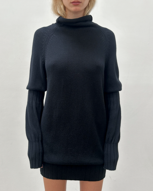 Y's Yohji Yamamoto Funnel Neck Dress