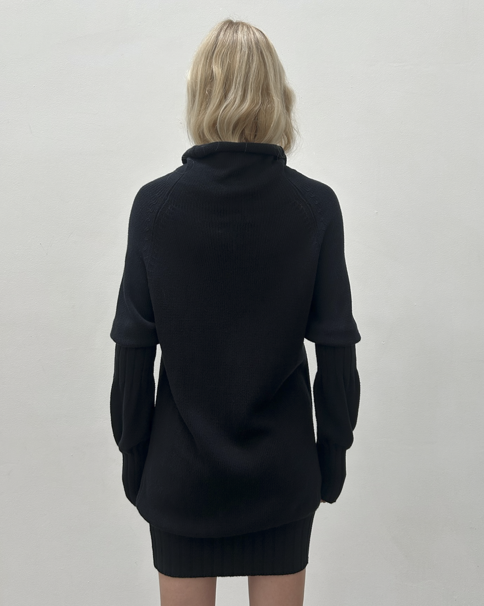 Y's Yohji Yamamoto Funnel Neck Dress