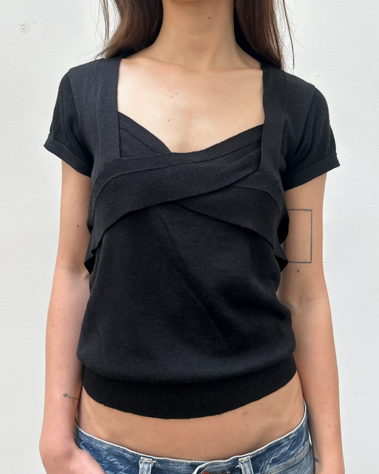 Gucci FW2007 Mock Neck Knit Top