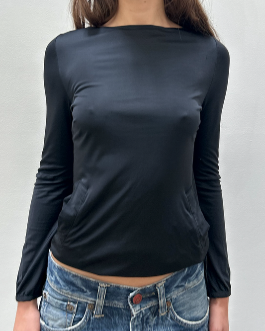 Costume National Jersey Pocket Top