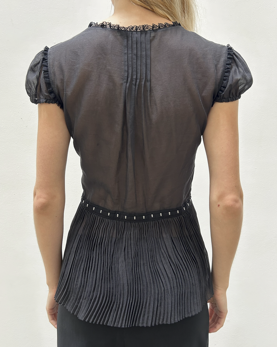 Blumarine Pleated Top