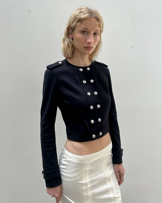 Burberry Cropped Military Jacket