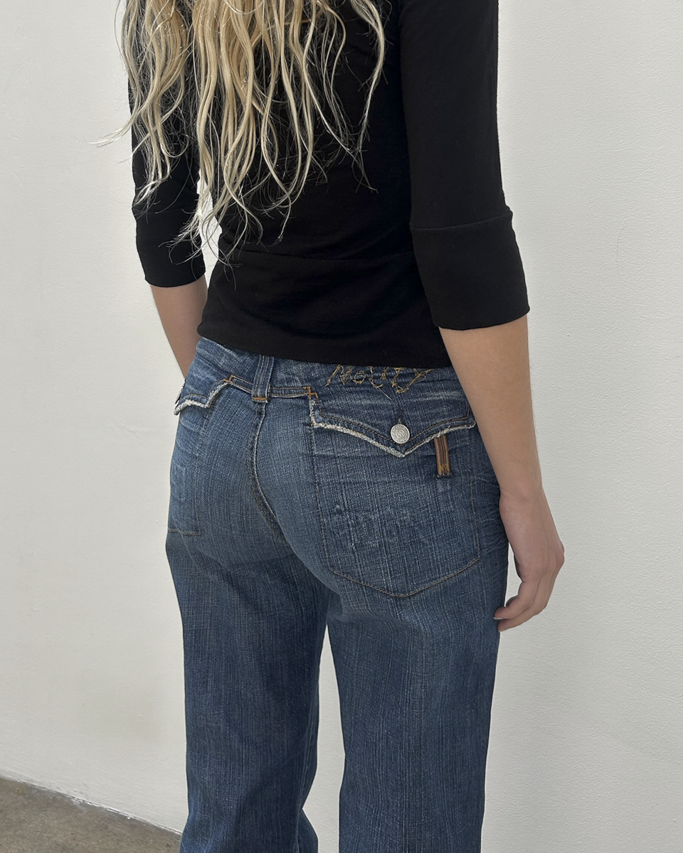 Notify Low-Rise Flap Pocket Denim